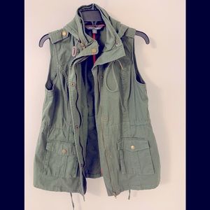 Green military vest